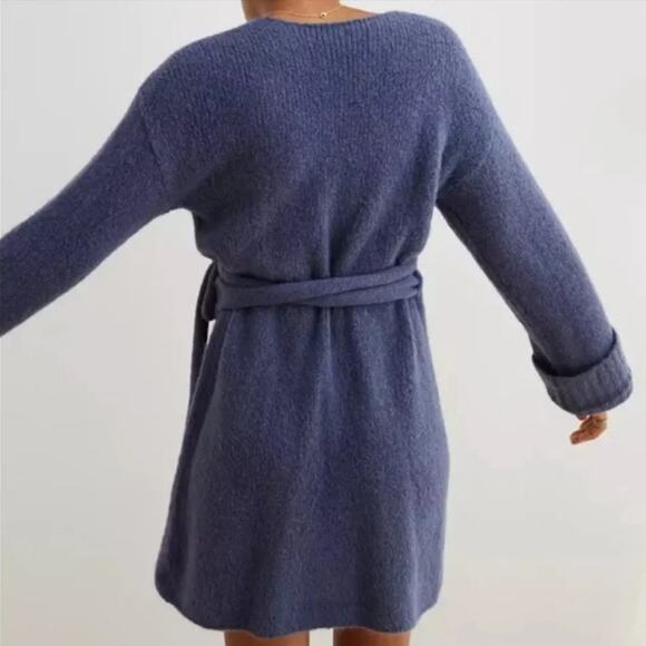 Aerie Alpaca Wool Women's Wrap Cardigan Sweater Dress Plush Robe - Size M - NWT - Picture 9 of 10